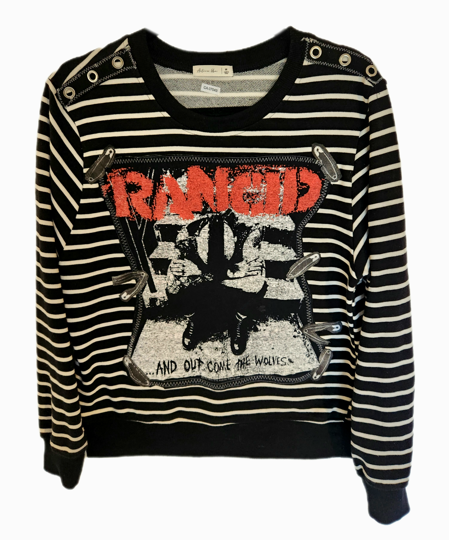 Womens upcycled Rancid sweater- size Medium