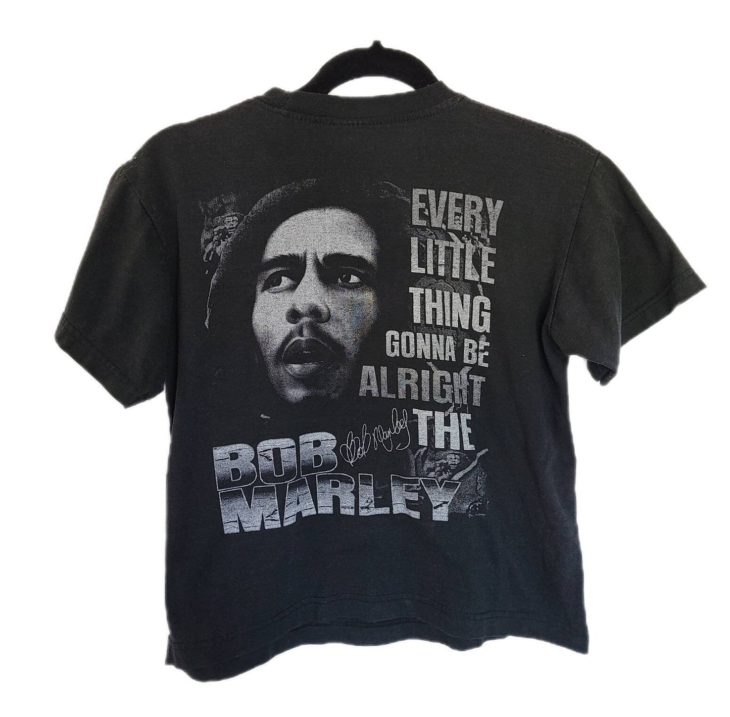 Womens Vintage Bob Marley cropped tshirt- size Small