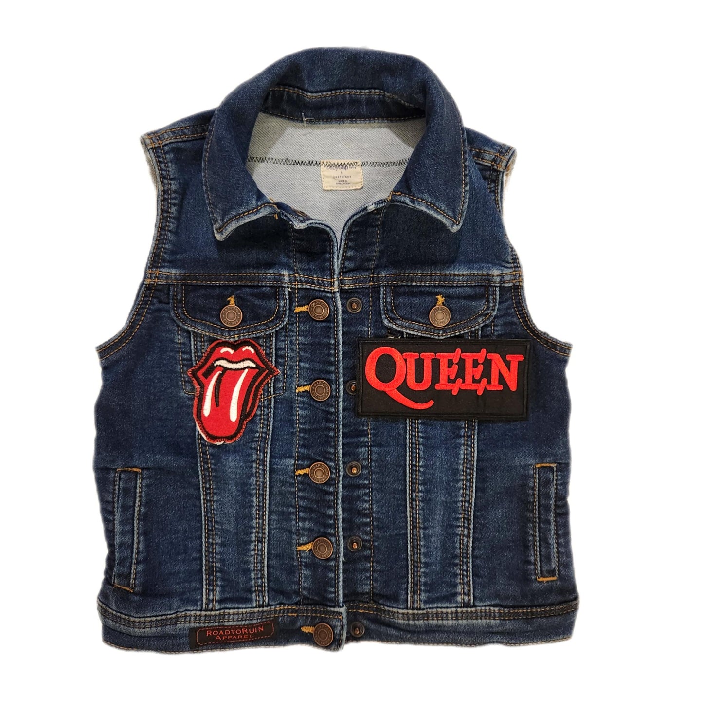 Toddler denim ROCK vest- size 4T