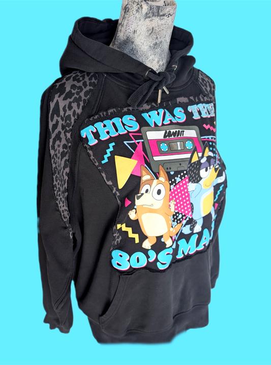 This was The 80s Bluey reworked Hoodie- womens Large