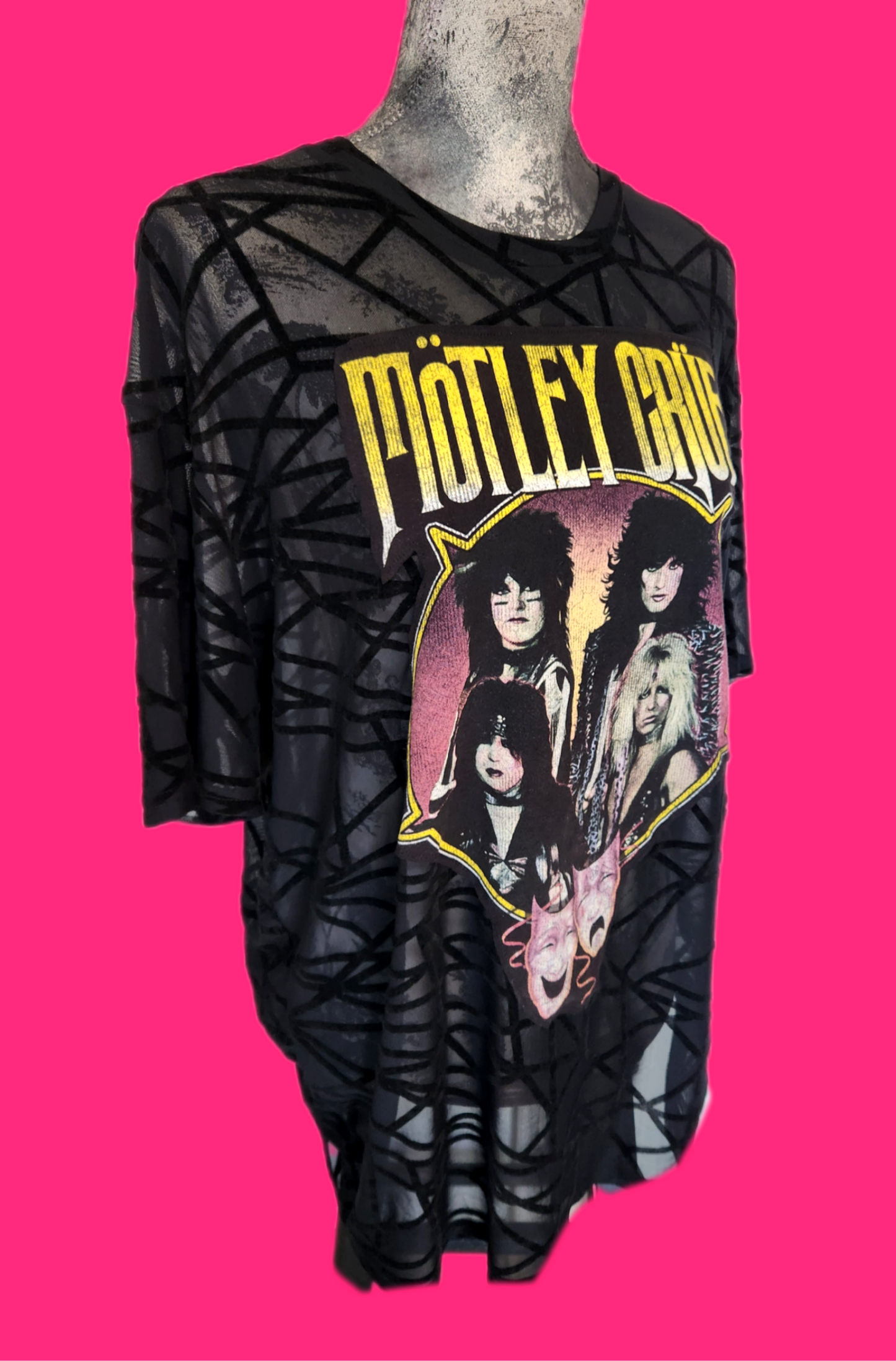 Womens Sheer Crue top- size L/ XL