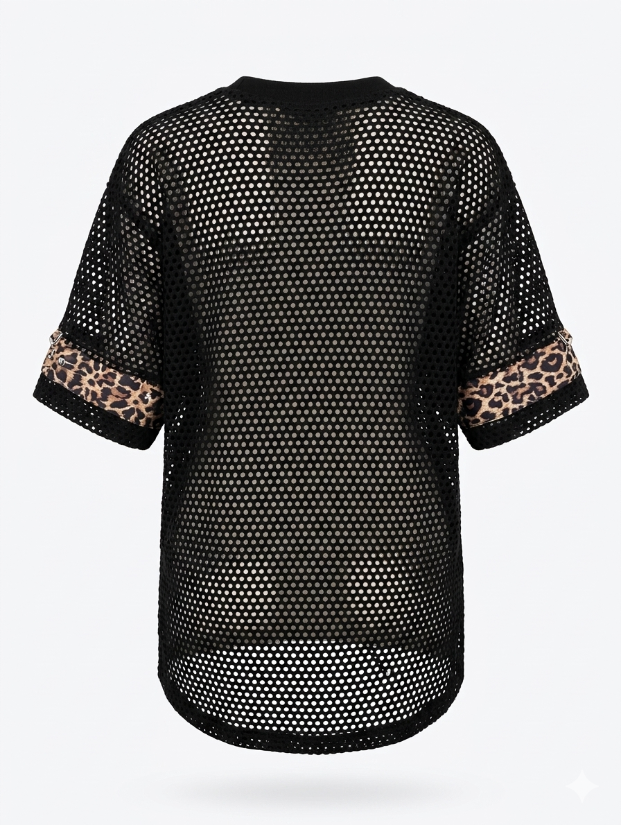 Mesh Rock N' Roll is the Devil's Music top- womens L