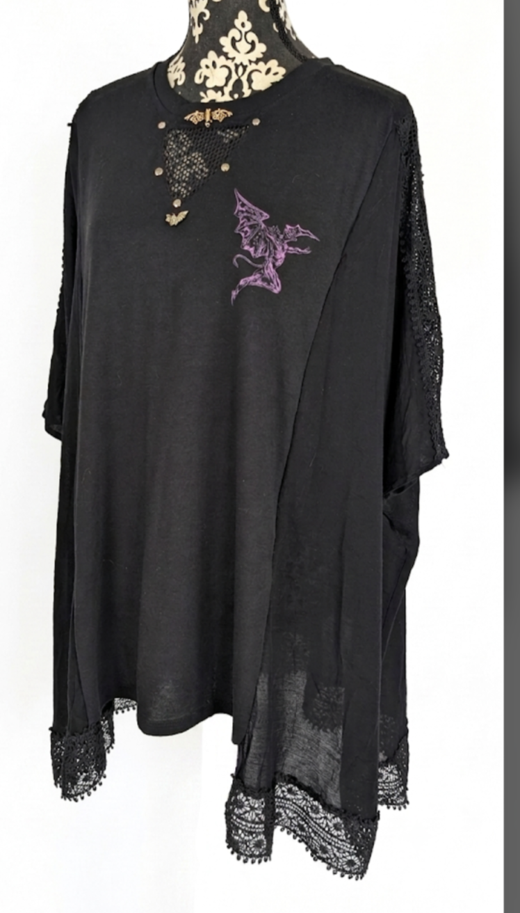 Black Sab ROCKIMONO top- size L- XXL
