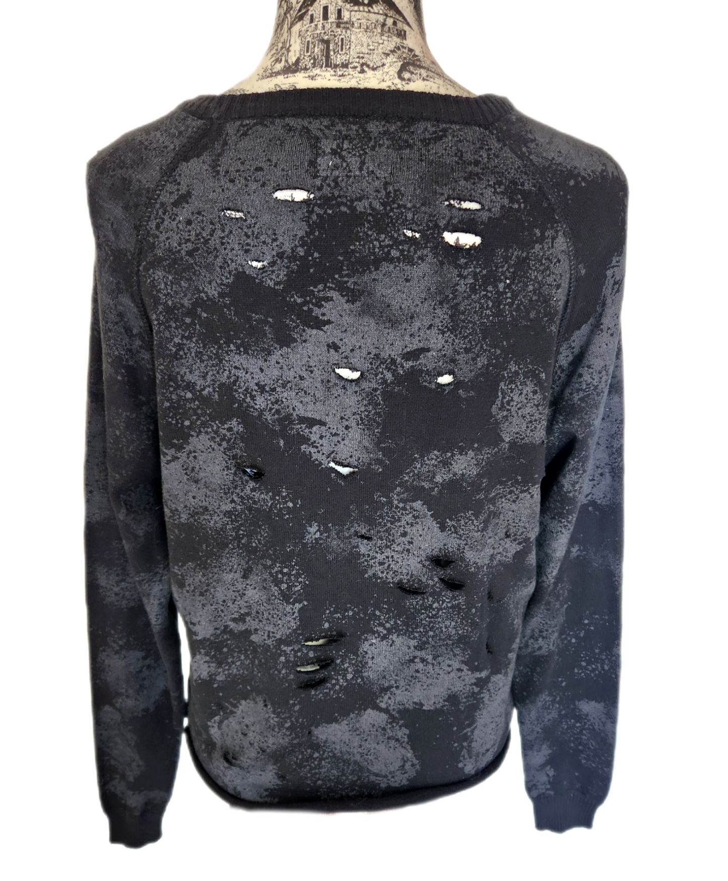 Womens distressed Metallica sweater- size Med- Large