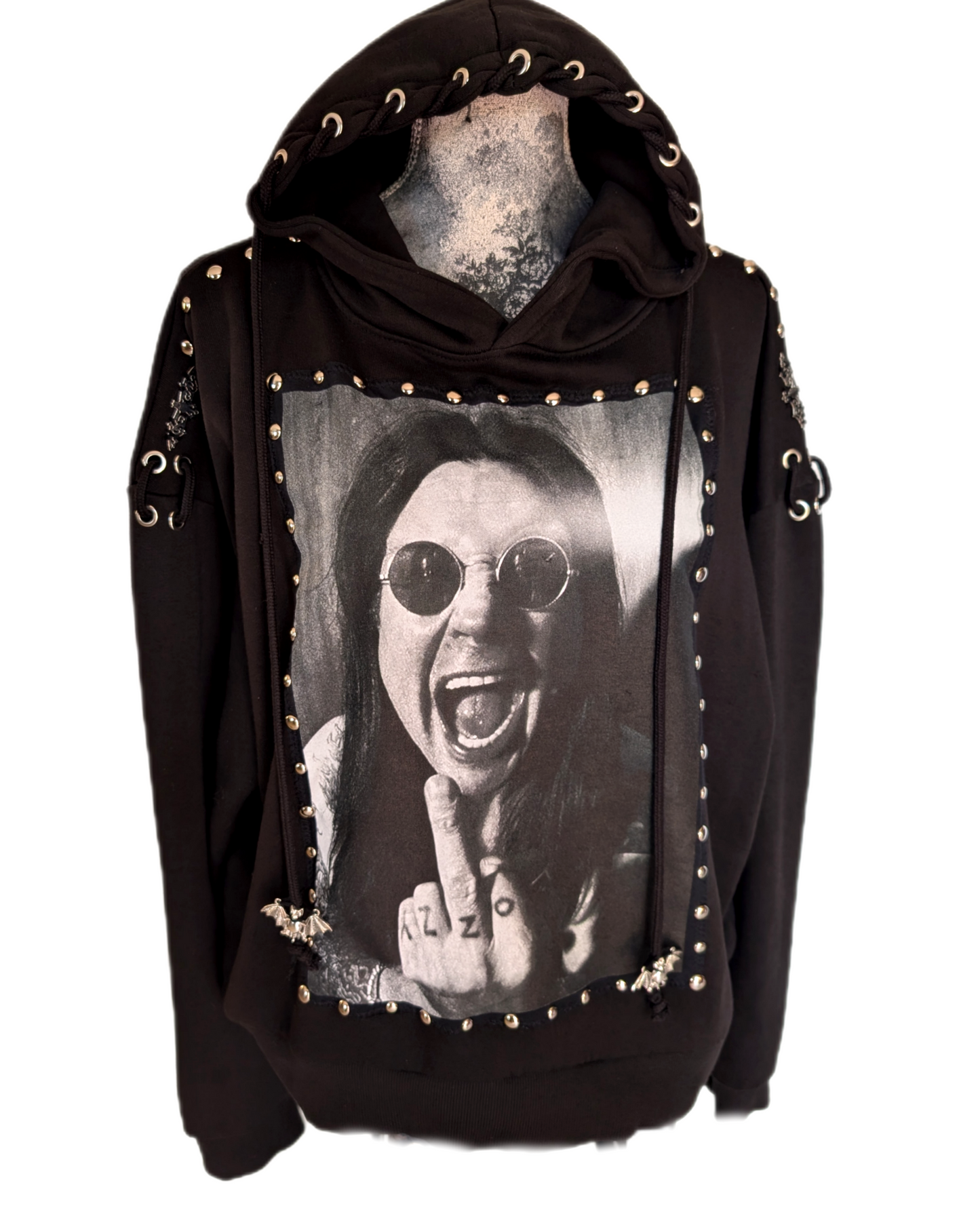 OZZY reworked Hoodie-Womens Large