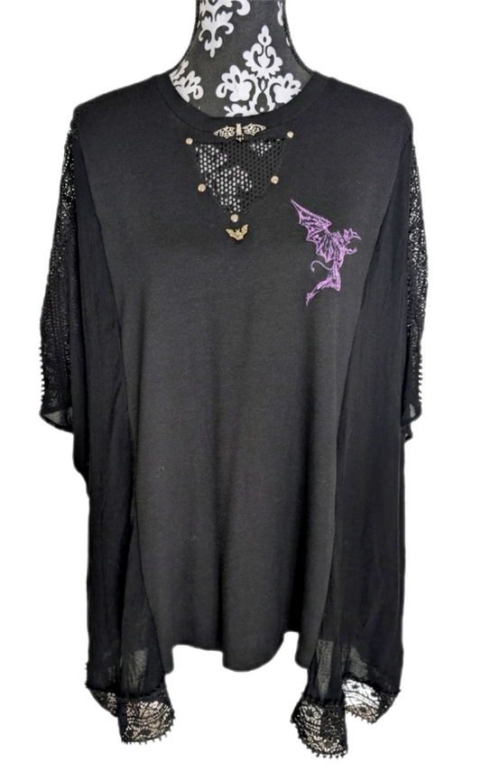 Black Sab ROCKIMONO top- size L- XXL