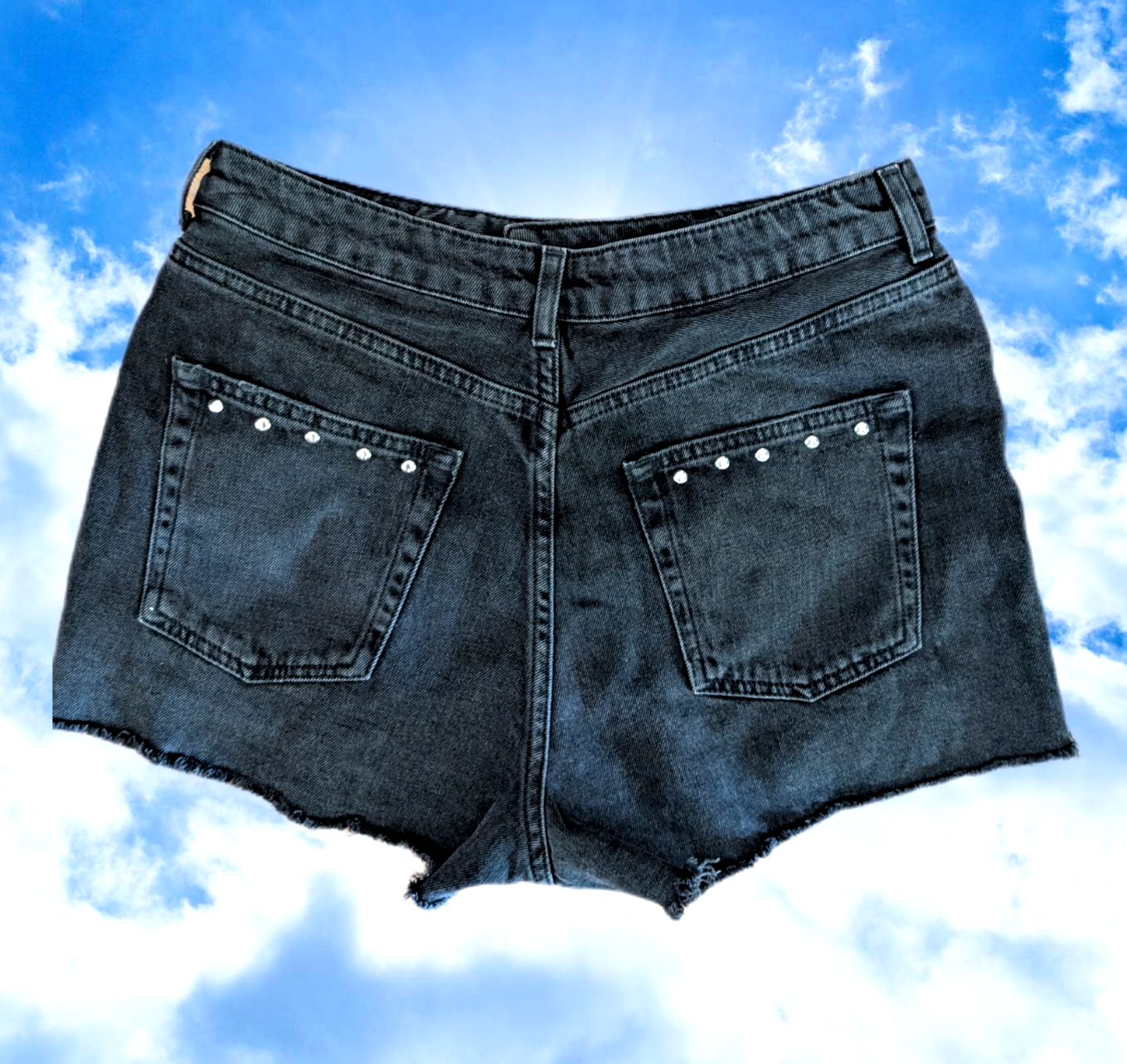 KISS reworked denim shorts- size 7/8