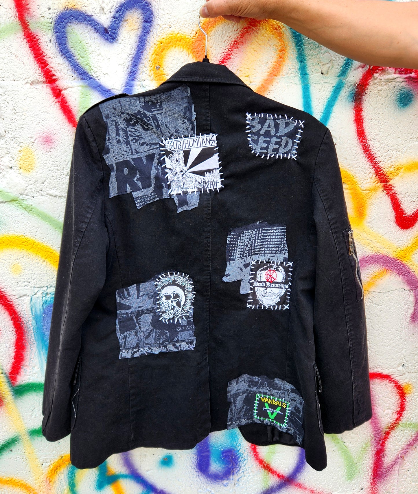 Womens"The Rebellion"Punk Rock blazer jacket- size Large