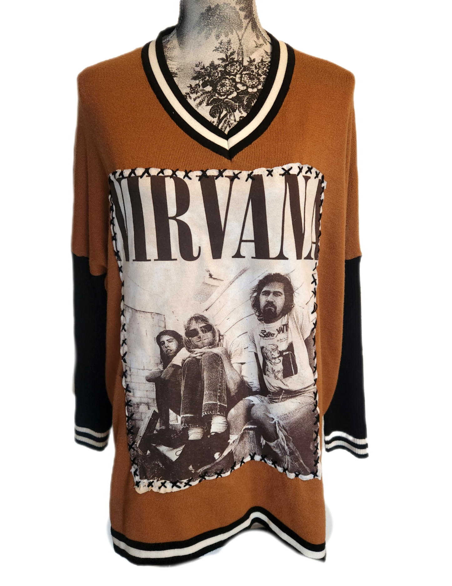 Gender Neutrel Nirvana sweater- Mens L/ womens L/ XL