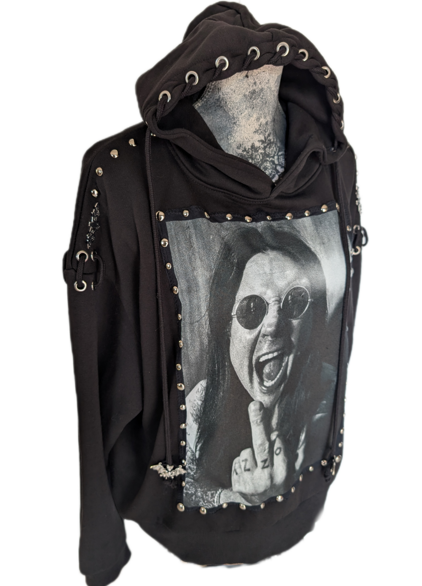 OZZY reworked Hoodie-Womens Large