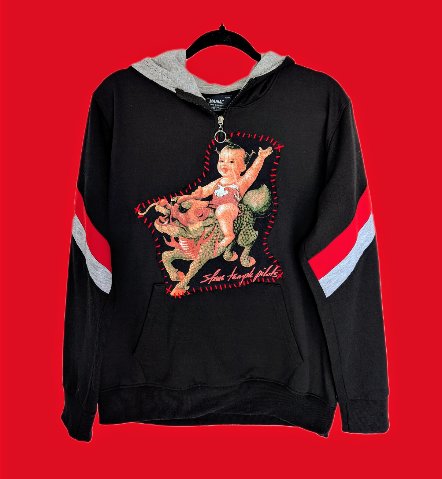 Gender neutral Stone Temple Pilots reworked Hoodie-men's M women's M-L