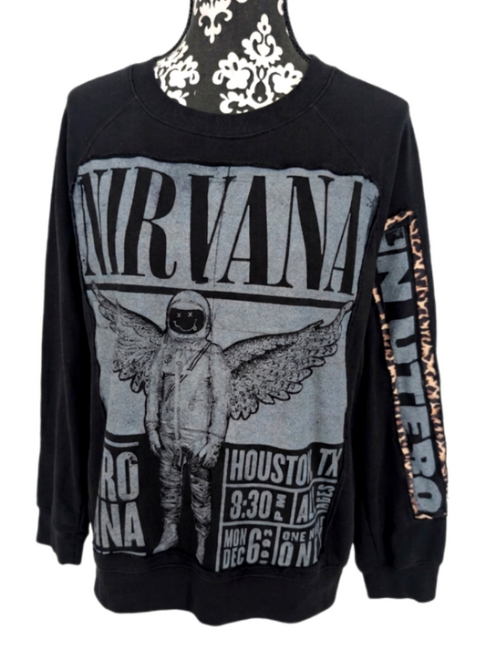 Womens Spaceman NIRVANA sweatshirt - size XL relax fit