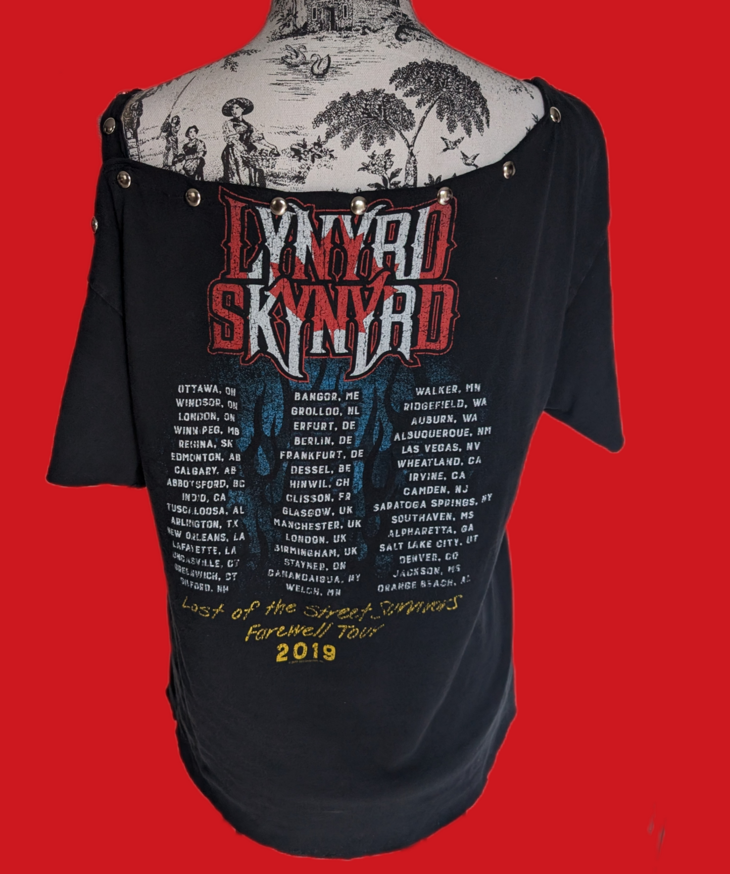 Custom Lynyrd Skynyrd reworked tee