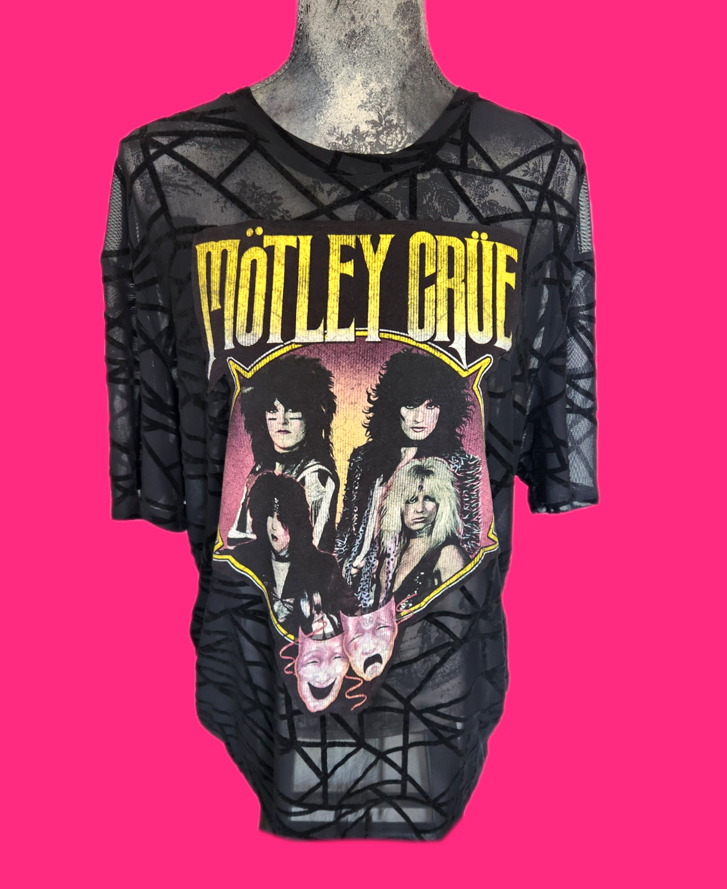 Womens Sheer Crue top- size L/ XL