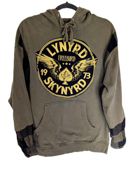 Reworked LYNYRD SKYNRD Hoodie- mens Med/ womens L