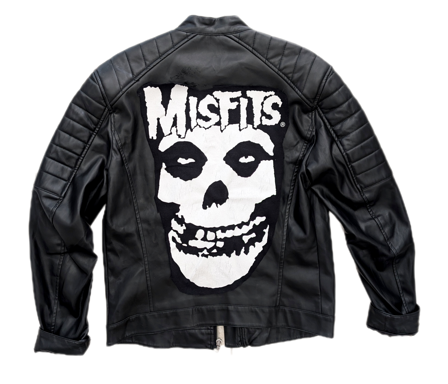 CUSTOM misfits Leather rock jacket