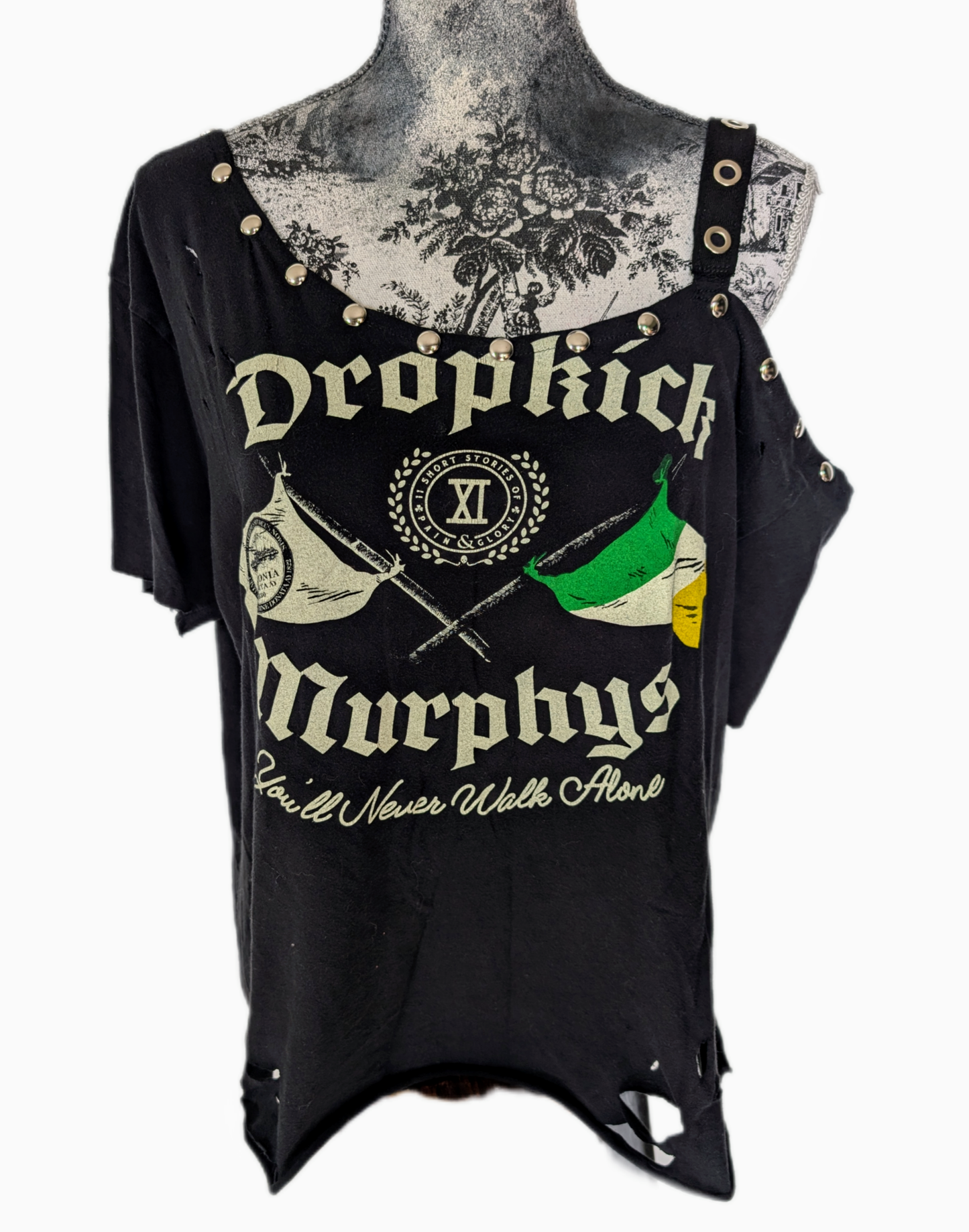 Reworked Dropkick Murphys tee- womens XL