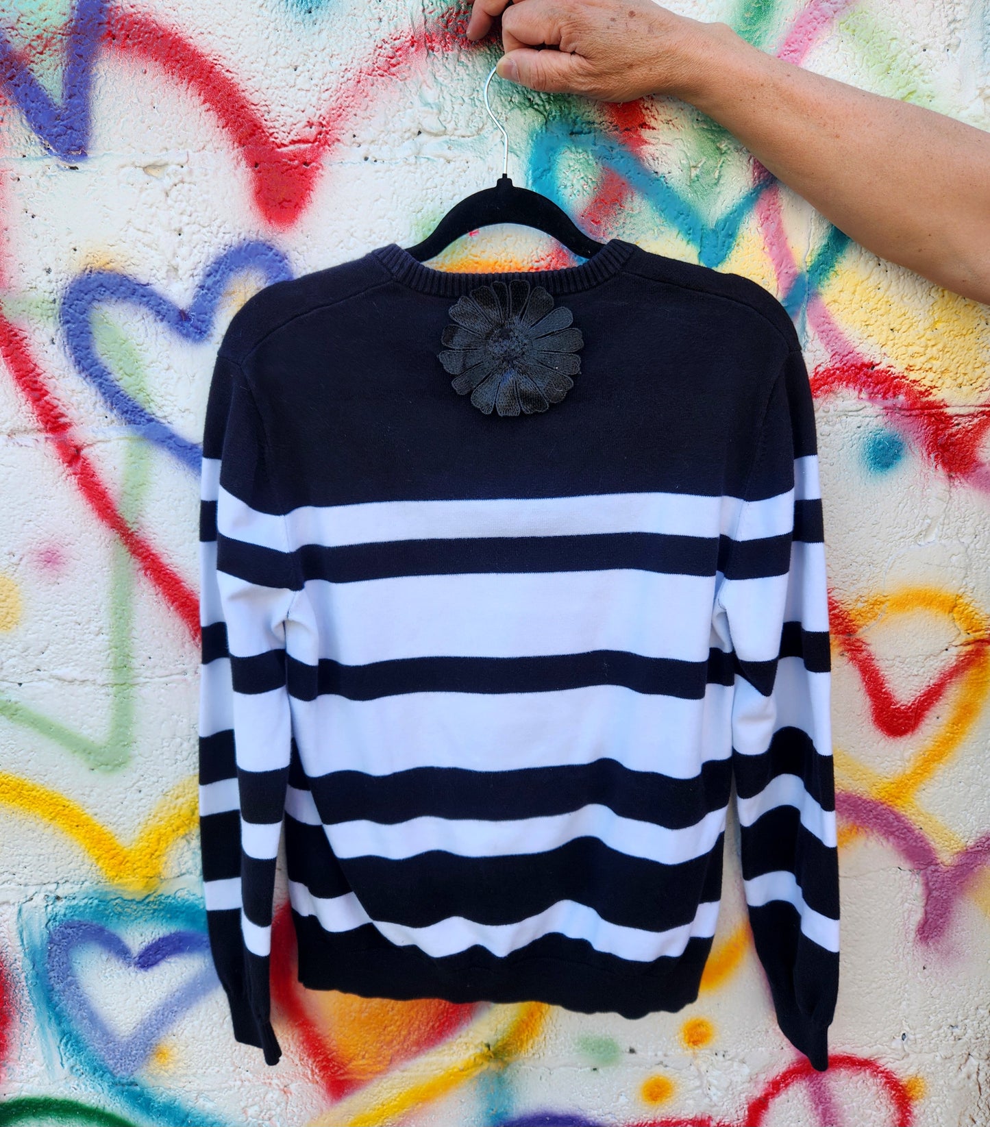 Womens striped MCR sweater- size M-L fit SALE!!
