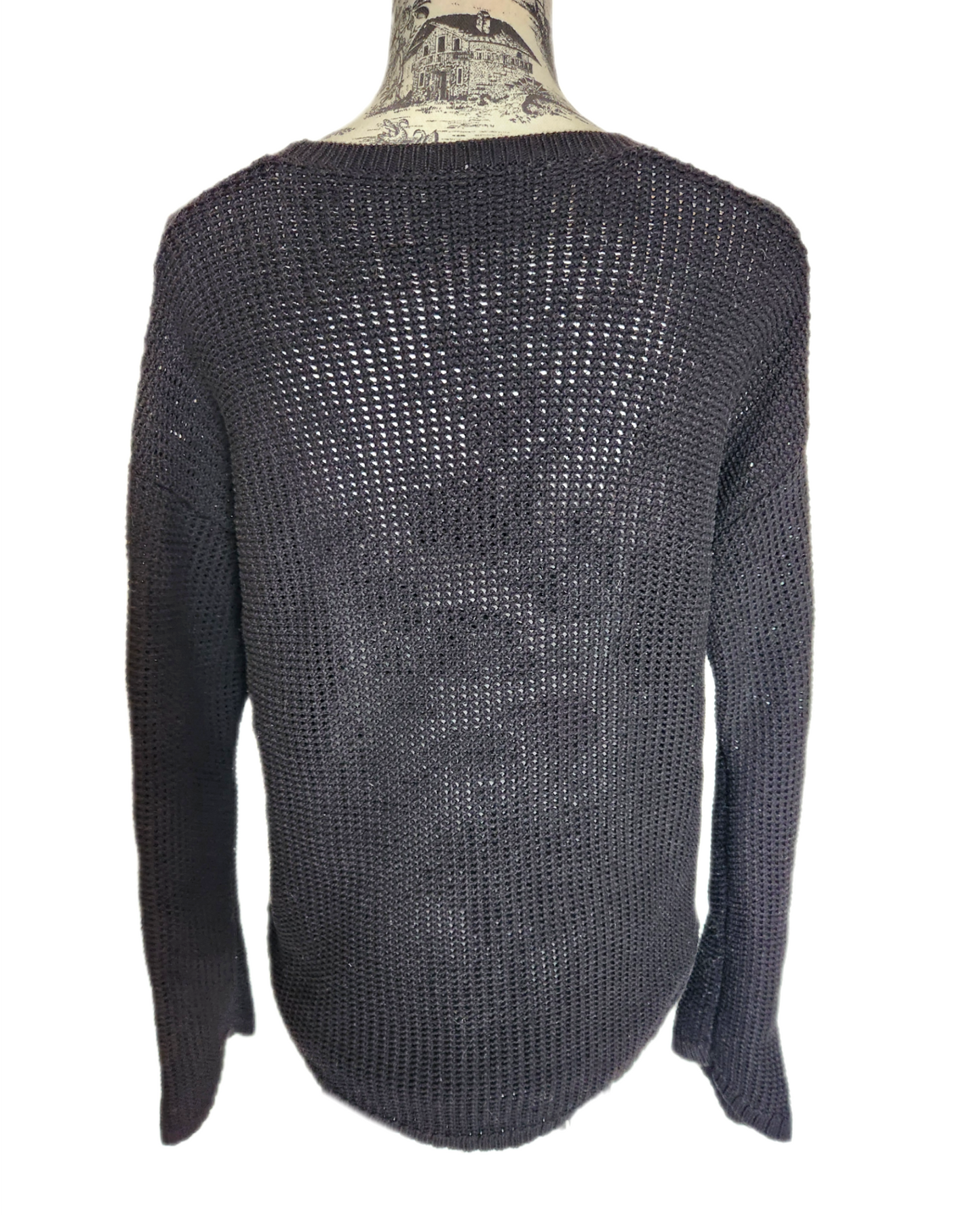 Womens upcycled sweater with Metallica- size M/L