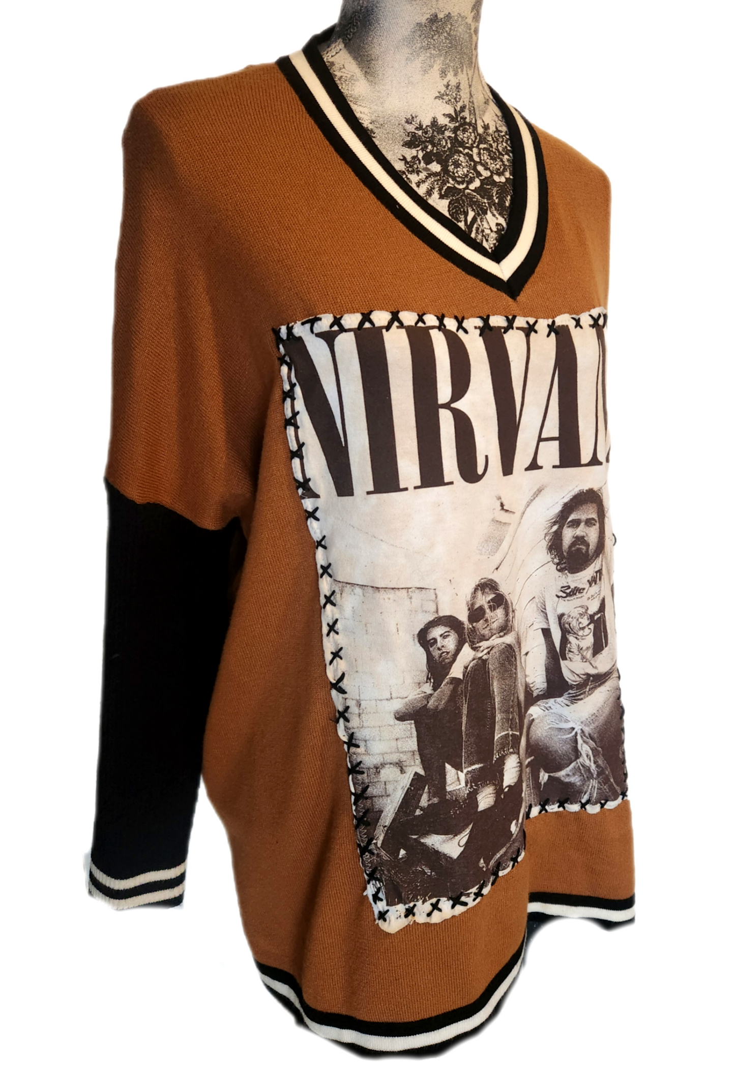 Gender Neutrel Nirvana sweater- Mens L/ womens L/ XL