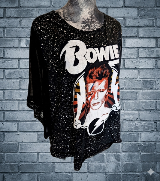 Womens BOWIE Star Man top - size XL