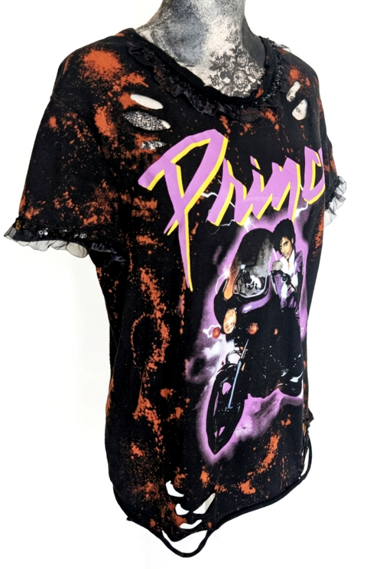 Pr💜nce I would Die for you reworked tee- womens L