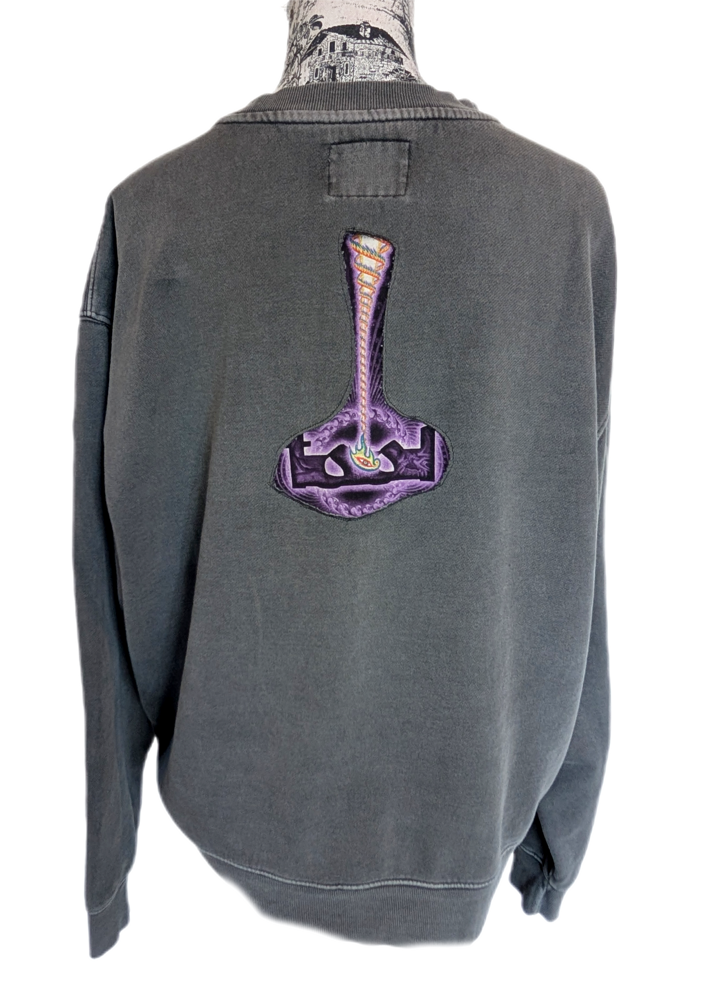 TOOL Lateralus sweatshirt with vintage TOOL patch- men's L womens XL
