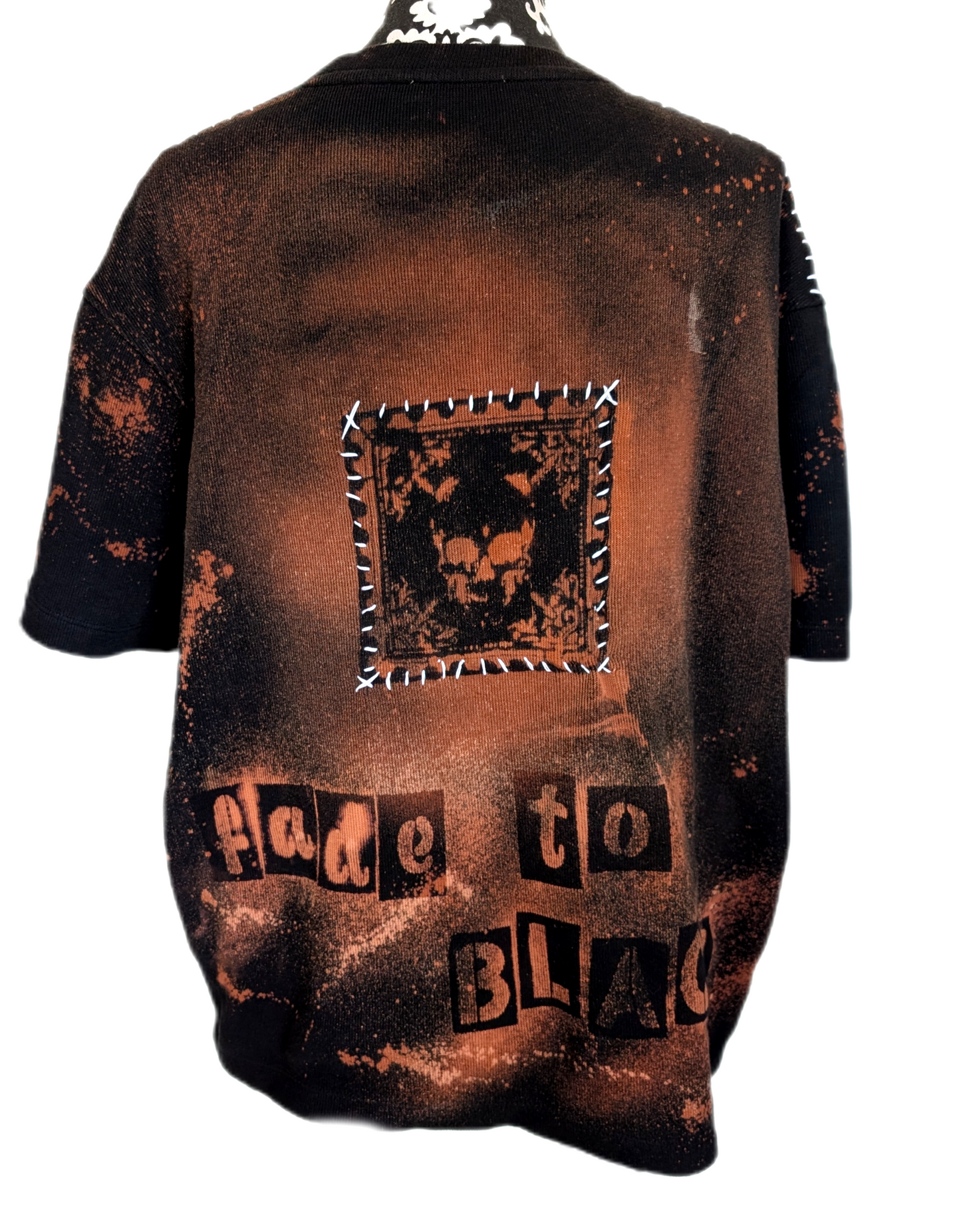 Gender Neutral METALLICA reworked sweater tee- size men's L/ womens XL