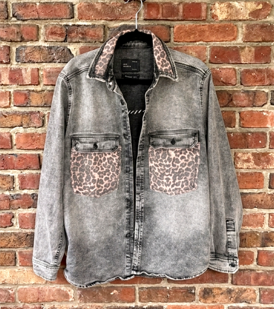 Have a WILLIE Nice Day denim jacket- gender neutral Men's M/ womens L