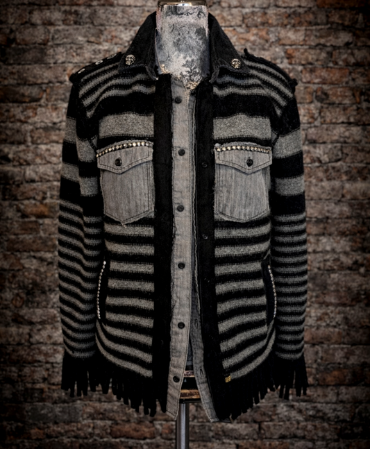 Alice In Chains reworked Cardigan sweater - womens Large fit