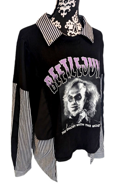 Womens BEETLEJUICE hybrid top- size XL