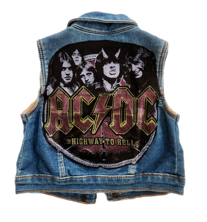 Baby denim ROCK vest- size 18-24 mos