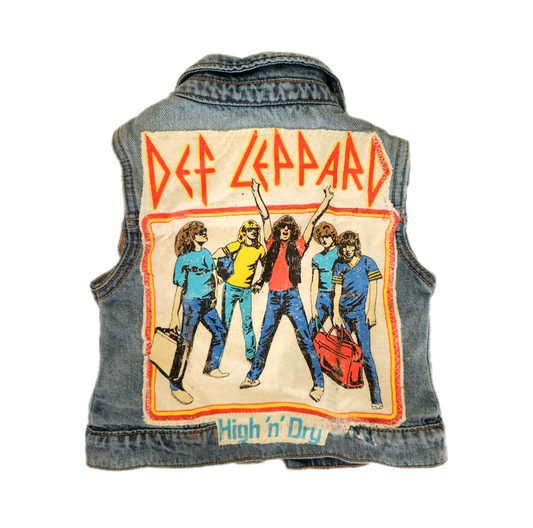 Baby denim rock vest- size 12-18 months