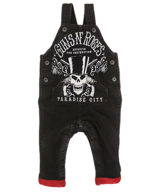 Baby denim ROCK overalls-size 12-18 months
