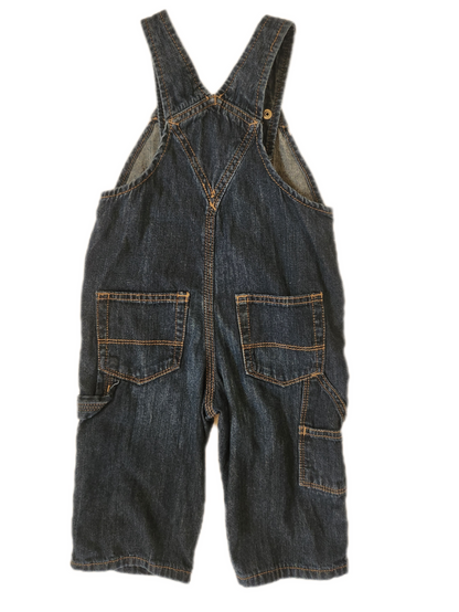 Baby denim Punk rock overalls- size 12-18 months