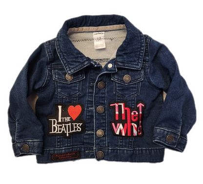 Baby denim classic rock jacket- size 9/12 mos