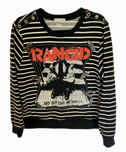 Womens upcycled Rancid sweater-  size Medium