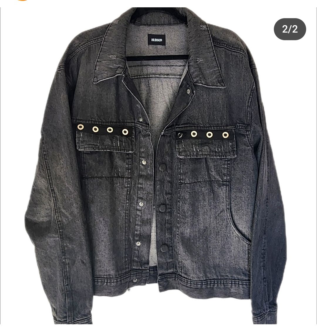Mens denim classic ROCK jacket- size Large