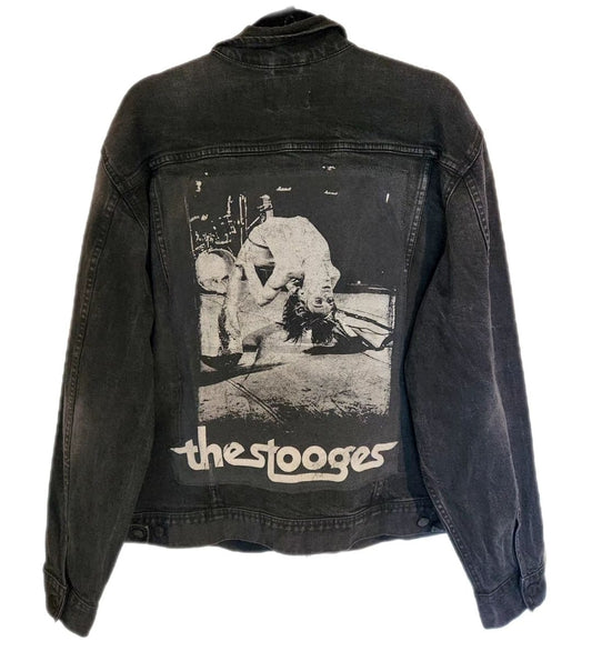 Mens Punk Rock denim jacket- size XXL