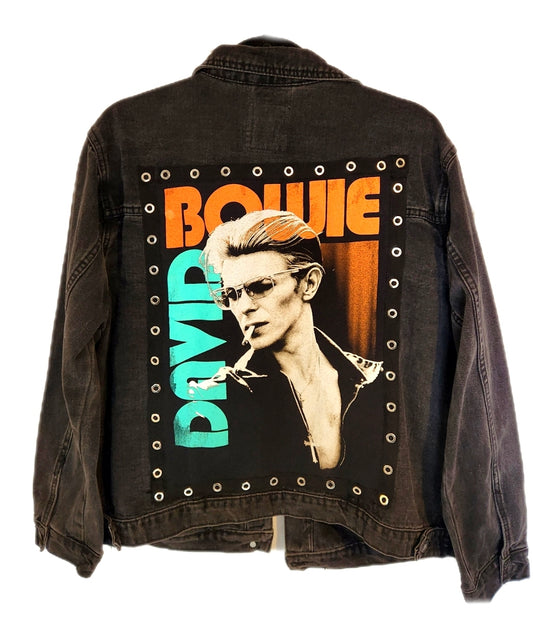 Womens Bowie Rock denim jacket- size L/ XL