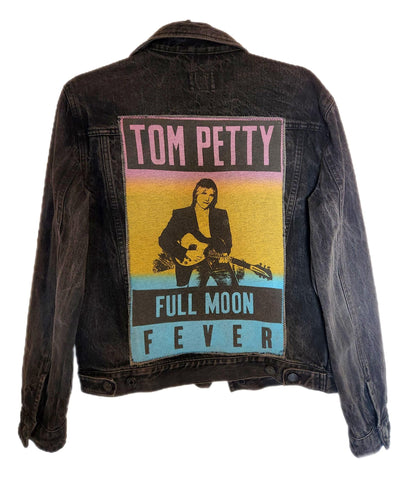 Womens denim classic ROCK jacket- size MEDIUM