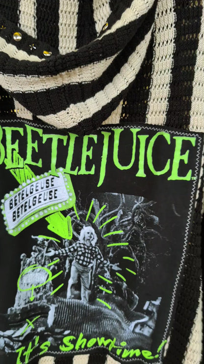 Womens BEETLEJUICE Cardigan/ cloak- size XL