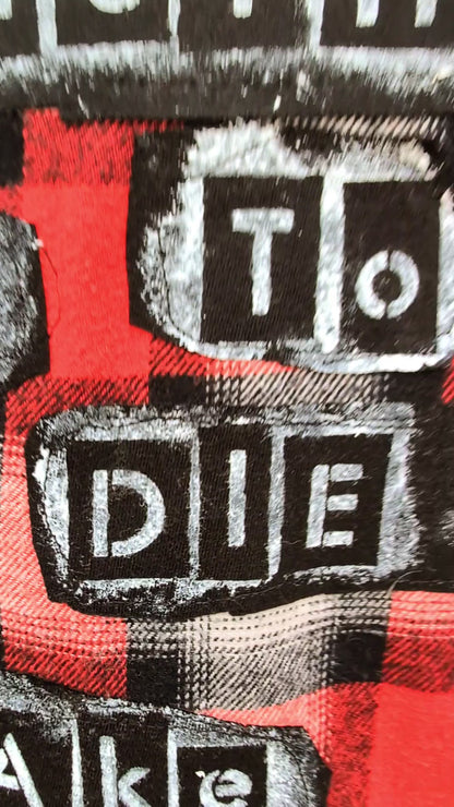 QOTSA lyrics Flannel- womens S/M