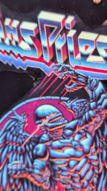 Womens Judas Priest fringed sweater- size L/ XL