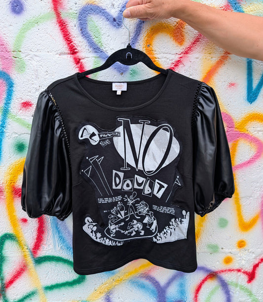Womens reworked NO DOUBT top- XL