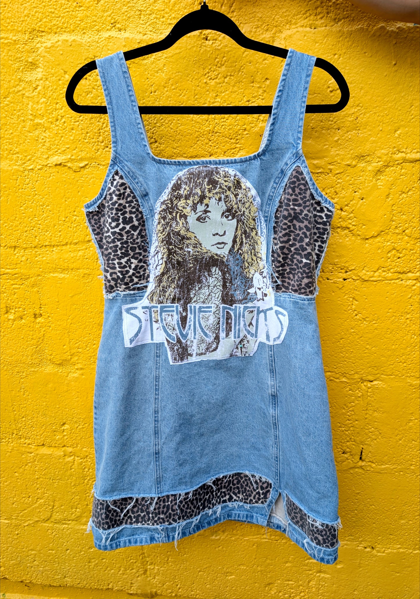 Womens STEVIE NICKS denim Dress- size L/10