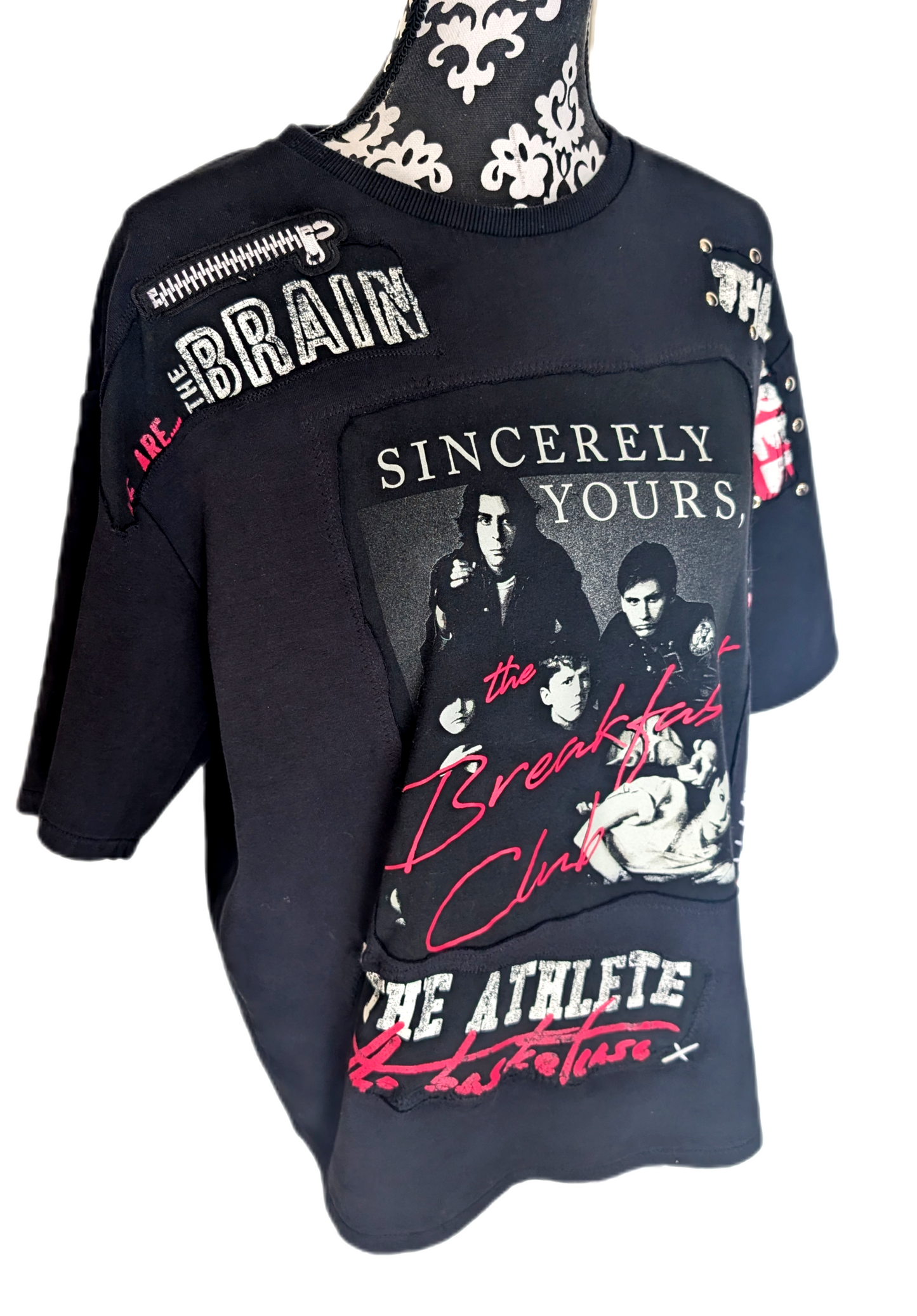 Womens The Breakfast Club oversize short sleeve sweatshirt - women L-XL