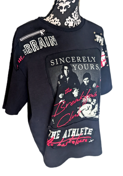 Womens The Breakfast Club oversize short sleeve sweatshirt - women L-XL