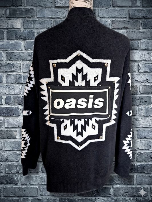 Gender neutral OASIS reworked Cardigan- womens XL/ men's L