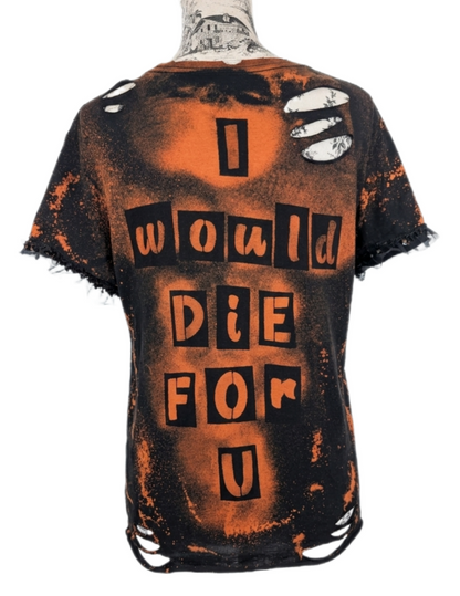 Pr💜nce I would Die for you reworked tee- womens L